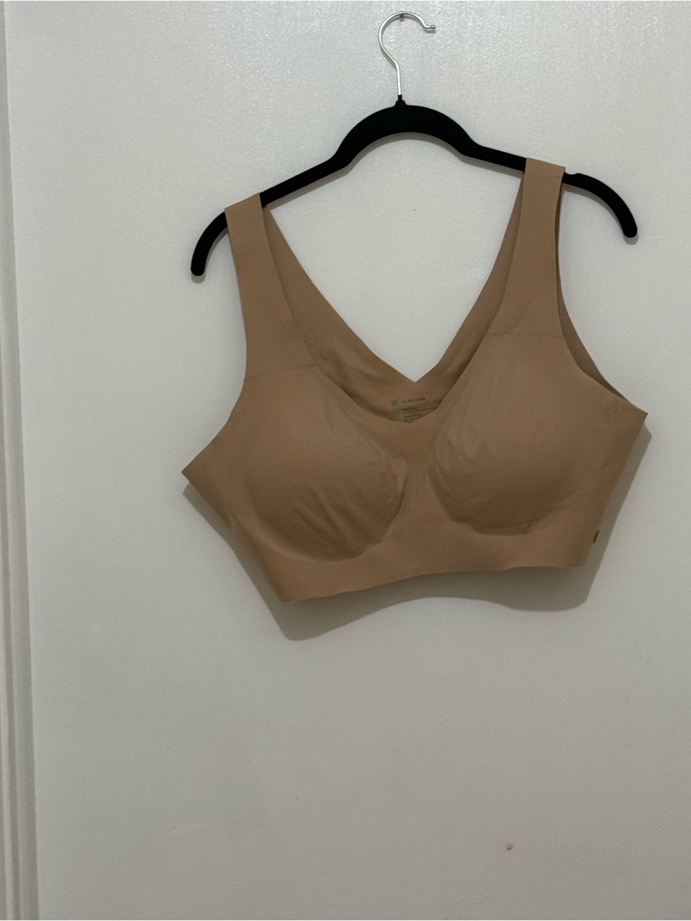Honeylove V Neck Bra Underwire Free Shaping Removable Size 2X Seamless Nude